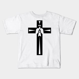 Christian cross and dove - a symbol of the Spirit Kids T-Shirt